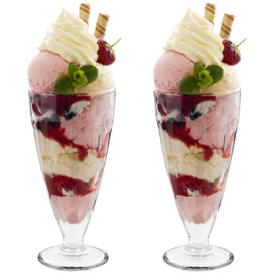  - Heftman Ice Cream Sundae Glasses 350Ml2 Pack