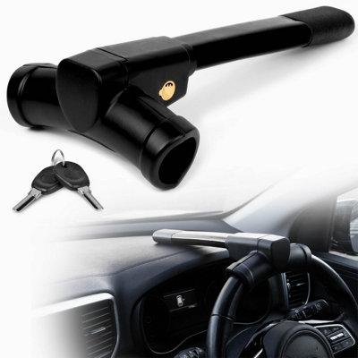 Gadlane T-Bar Steering Wheel LockBlack from B&Q