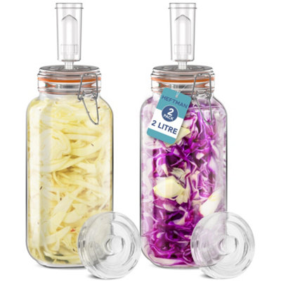 Heftman Fermentation Kit Jars 2 Pack2L from B&Q