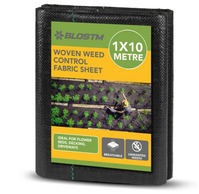 Blostm Woven Weed Control Fabric Sheet 1X10M from B&Q