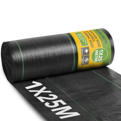 Blostm Woven Weed Control Fabric Sheet 1X25M from B&Q