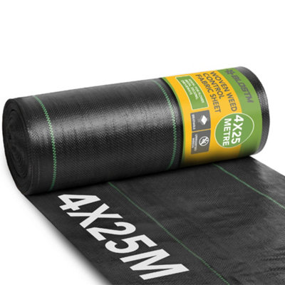 Blostm Woven Weed Control Fabric Sheet 4X25M from B&Q