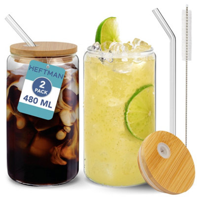 Heftman Glass Cups 16Oz / 480Ml2 Pack from B&Q
