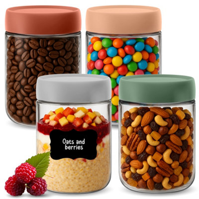 Heftman Jars With Lids 500Ml4 Pack from B&Q