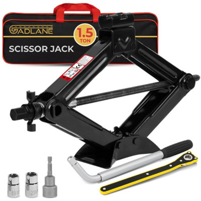  - Gadlane Scissor Jack Kit 1.5 Ton + Drill Bit