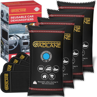 Gadlane Car Dehumidifier 1Kg + Anti-Slip Mat (4 Pack) from B&Q