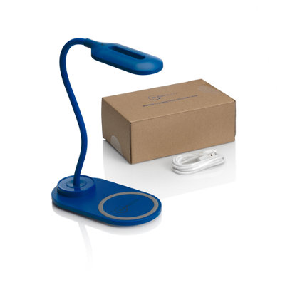 Auraglow Flexible Lamp With 10W Qi Wireless Fast Charger -Blue-1 Pack from B&Q