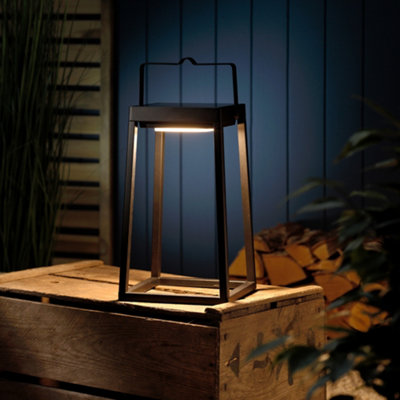 Auraglow Solar & Usb Outdoor Rechargeable Led LanternModern from B&Q