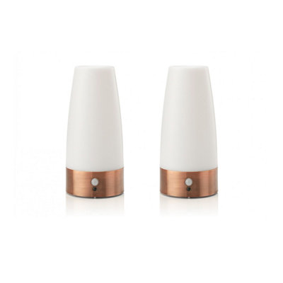 Auraglow Wireless Pir Motion Sensor Hallway Night Light-Round-2 Pack-Battery Operated from B&Q