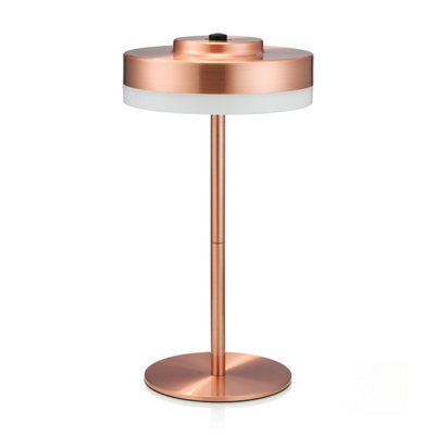 Auraglow Kensington Rechargeable Outdoor Table LampCopper from B&Q