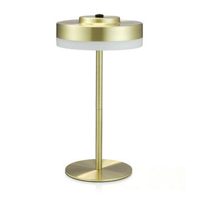 Auraglow Kensington Rechargeable Outdoor Table LampBrass from B&Q