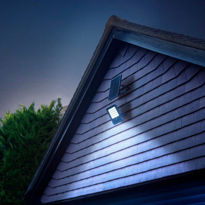 Auraglow Multi-Functional Solar Pir Security FloodlightDenali from B&Q