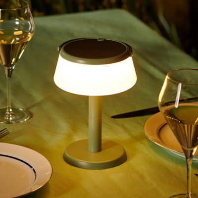 Auraglow 2-In-1 Rechargeable Solar Table Lamp & Hanging Lantern from B&Q