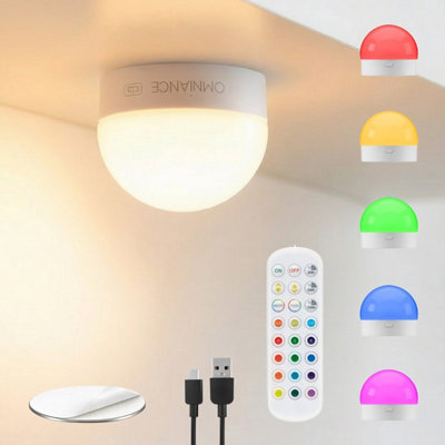 Auraglow Omniance Rechargeable Wireless Led Light With Remote & Magnetic Mount1 Pack from B&Q