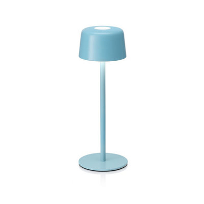 Auraglow Dulcie Rechargeable Table LampBlue from B&Q