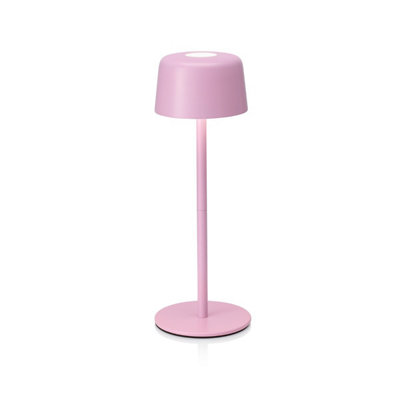 Auraglow Dulcie Rechargeable Table LampPink from B&Q