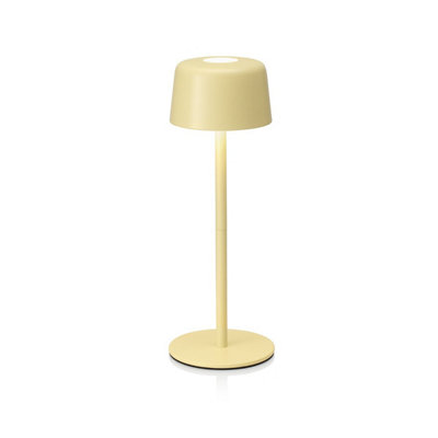 Auraglow Dulcie Rechargeable Table LampYellow from B&Q