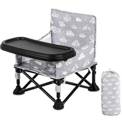  - Ladida Baby Foldable Travel Booster Seat Dining Chair Removable Tray & Bag 304