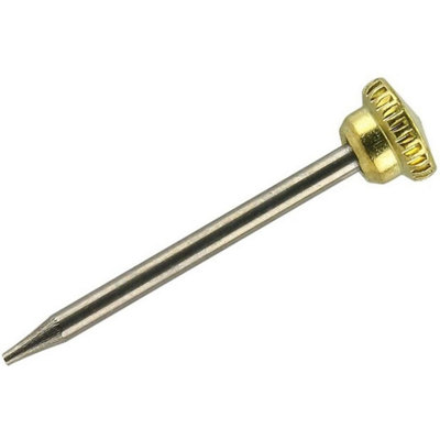Taskar Brass Knurled Head Picture Pins 24mm (100 Pack) from B&Q