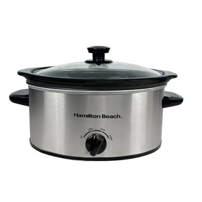 Hamilton Beach 'the Comfort Cook' 3.5L Silver Slow Cooker from B&Q