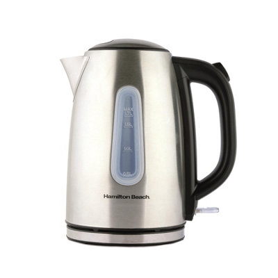 Hamilton Beach Electric Kettle Rise 1.7L Brushed Stainless Steel from B&Q