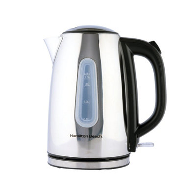 Hamilton Beach Rise 1.7L Polished Stainless Steel Kettle from B&Q