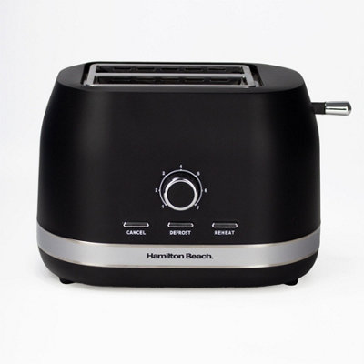 Hamilton Beach Toaster 2 Slice, Ella, 800W, Wide Slots, 7 Variable Browning Levels, Defrost, Cancel & Reheat Settings, Removable Crumb Tray, Integrated Cord Storage, Matte Black - HBT1322MB - Image 6