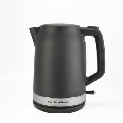 Hamilton Beach Electric Kettle, Ella, 1.7L, Matte Charcoal, Hbk3045mch White
