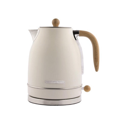 Hamilton Beach Cream Scandi Jug Electric Kettle, Matte, Hbk17mc 1.7L