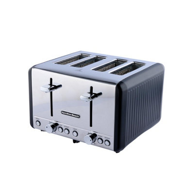 Hamilton Beach Harmony Toaster, 4 Slice, Espresso, Hbt018b Cream