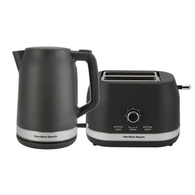 B&Q - Hamilton BeachElla Kettle & Toaster SetCharcoalHbellamch