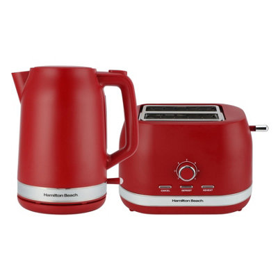 Hamilton Beach Ella Kettle & Toaster Set, Hbellamr Red