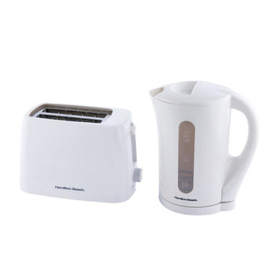 Hamilton Beach Unisex White Essential Kettle & Toaster Set - Image 3