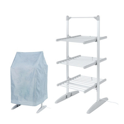 Rediffusion Compacr Heated Clothes Airer 3 Tiers With Cover from B&Q
