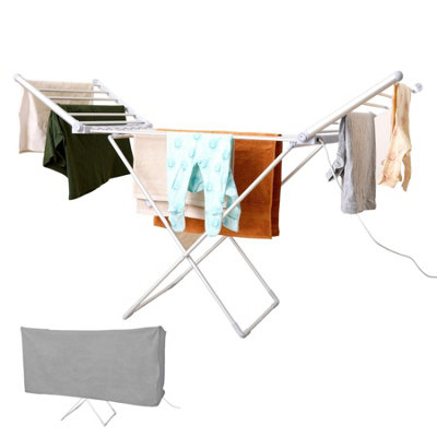 Rediffusion Heated Winged Clothes Airer With Cover from B&Q
