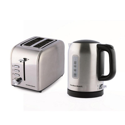 Hamilton Beach Kettle & Toaster Set, 1L Rise Collection Light/Golden