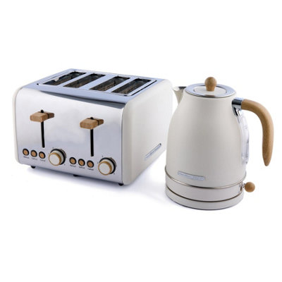 Hamilton Beach Unisex Cream Scandi Jug Kettle & Toaster Set - Hb1702mcst - Image 3