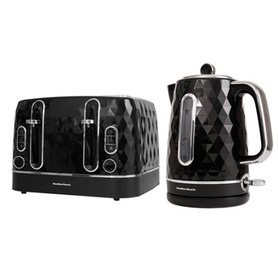Hamilton Beach Black Diamond Kettle & Toaster Set - Image 5