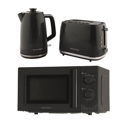 KettleToaster & Microwave SetMiami Collection By Hamilton BeachGrey from B&Q