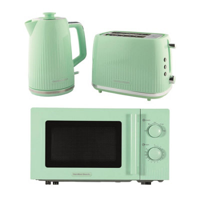 KettleToaster & Microwave SetMiami Collection By Hamilton BeachMint from B&Q