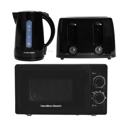 Hamilton BeachKettleToaster & Microwave SetRapid CollectionBlack from B&Q