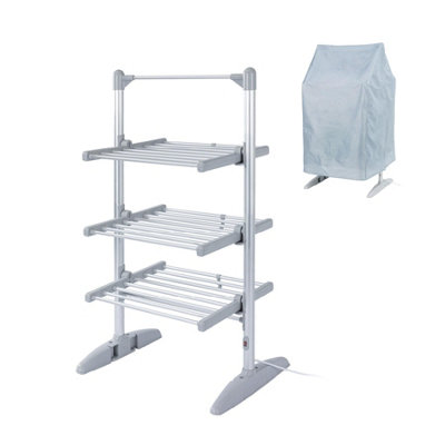 B&Q -  Ultra Compact 3 Tier Heated Airer With Cover
