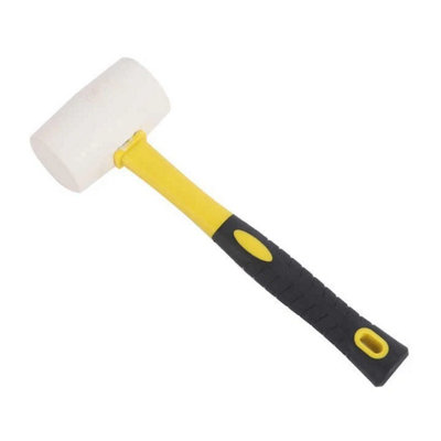 Ebuyergate 8Oz Rubber Mallet Hammer Camping Paving Woodwork Non-Marking Tools Diy from B&Q