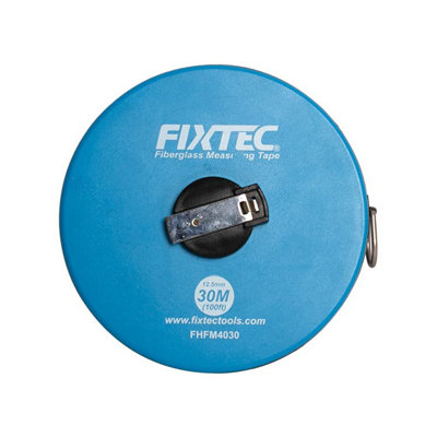Ebuyergate Fixtek Measure With Ease And Accuracy 30M X 12.5mm Fiberglass Measuring Tape from B&Q