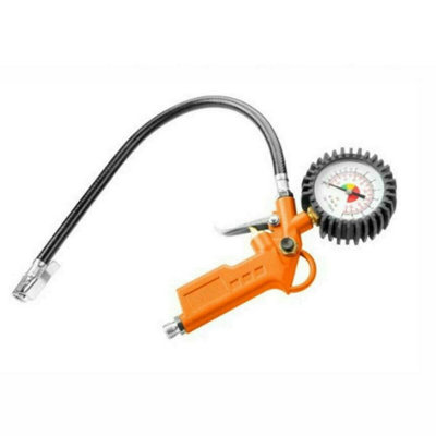 Ebuyergate Air Tire Inflating Gun Pressure Gauge Air Inflating Gun Bike Car from B&Q
