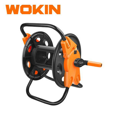 B&Q -  45M Portable Hose Reel Free Standing Garden Water Pipe Rust Proof