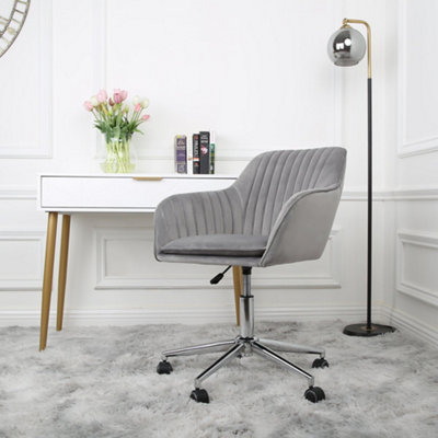 Briseis Swivel Office Chair(Grey) from B&Q