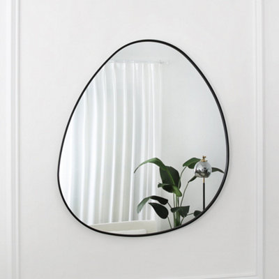  - AnaxBlack Frame Pebble Mirror110 X 90