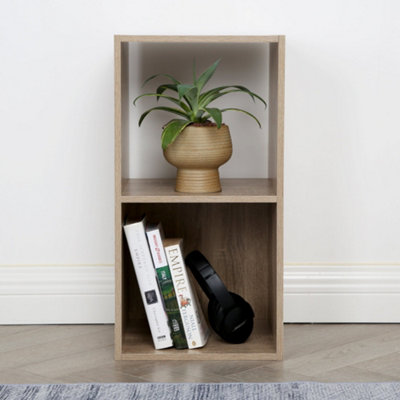  - Jane2X1 BookcaseCube Storage Boxes (Oak)