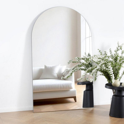 HGD Albano Frameless Arched Full-Length Mirror 179 x 110cm - Clear - Image 5